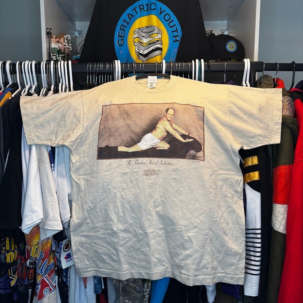 Vintage 1997 Seinfeld George Costanza Single Stitch T Shirt XL Fruit Of Loom TV